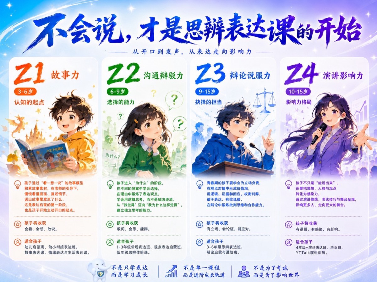 少儿表达与思辨课程体系概览